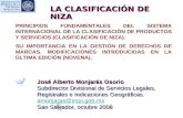 LA CLASIFICACIÓN DE NIZA PRINCIPIOS FUNDAMENTALES DEL SISTEMA INTERNACIONAL DE LA CLASIFICACIÓN DE PRODUCTOS Y SERVICIOS (CLASIFICACIÓN DE NIZA). SU IMPORTANCIA.