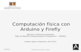 Elaborado por Esteban Agüero 16-10-20151 Computación física con Arduino y Firefly Esteban Agüero (Valparaíso, Abril 2014) Ejercicio 3: Control de servomotor.