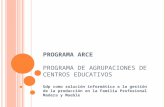 PROGRAMA ARCE PROGRAMA DE AGRUPACIONES DE CENTROS EDUCATIVOS Gdp como solución informática a la gestión de la producción en la Familia Profesional Madera.