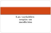 Las variables según su medición. VARIABLES OBJETIVAS Concepto 1 Son propiedades, características o atributos que se dan en las unidades de estudio (personas,