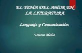 EL TEMA DEL AMOR EN LA LITERATURA Lenguaje y Comunicación Tercero Medio.
