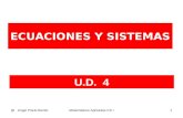 @ Angel Prieto BenitoMatemáticas Aplicadas CS I1 U.D. 4 ECUACIONES Y SISTEMAS.