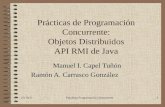 Prácticas de Programación Concurrente: Objetos Distribuidos API RMI de Java