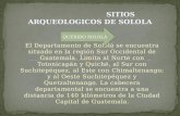 SITIOS ARQUEOLOGICOS DE SOLOLA