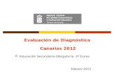 Evaluación de Diagnóstico  Canarias 2012   Educación Secundaria Obligatoria. 2º Curso.