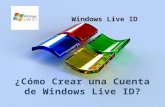 ¿ Cómo Crear una Cuenta  de Windows Live ID?