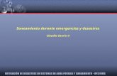 Saneamiento durante emergencias y desastres Claudio Osorio U