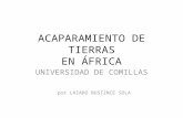 ACAPARAMIENTO DE TIERRAS EN ÁFRICA