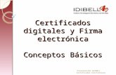 Certificados digitales y Firma electrónica Conceptos Básicos