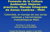 Fomento de la Cultura Ambiental: Mejores practicas, Manejo Integrado de Zonas Costeras -  MIZC