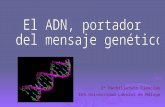 El ADN, portador  del mensaje genético