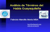 Análisis de Términos del  Habla Guayaquileña