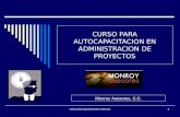 CURSO PARA AUTOCAPACITACION EN ADMINISTRACION DE PROYECTOS