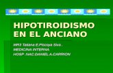 HIPOTIROIDISMO EN EL ANCIANO