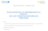 ENCUESTA ESADE - eDREAMS, 2006 EVOLUCIÓN DE LA SENSIBILIDAD AL PRECIO  DE LOS TURISTAS ESPAÑOLES