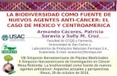 LA BIODIVERSIDAD COMO FUENTE DE NUEVOS AGENTES  ANTi-cÁncer : EL CASO DE MEXICO y CENTROAMERICA