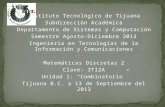 Instituto Tecnológico de Tijuana Subdirección Académica Departamento de Sistemas y Computación