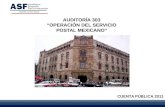 AUDITORÍA 303 “OPERACIÓN DEL SERVICIO POSTAL MEXICANO”