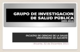 GRUPO DE INVESTIGACION DE SALUD  PÚBLICA (2004-2011)