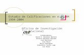 Estudio de Calificaciones en el UPRM 1994-2004