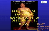 RESULTADOS DEL TRATAMIENTO QUIRÚRGICO DE LA OBESIDAD EN EL H.U.C.