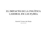EL IMPACTO DE LA POLÍTICA LABORAL EN LAS PyMEs Daniel Funes de Rioja IDEA 28.9.2010