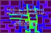 Técnicas de análisis en sintaxis espacial