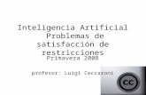Inteligencia Artificial  Problemas de satisfacción de restricciones