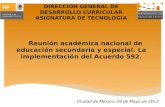 DIRECCIÓN GENERAL DE DESARROLLO CURRICULAR ASIGNATURA DE TECNOLOGÍA