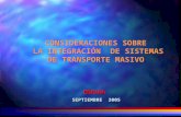CONSIDERACIONES SOBRE  LA INTEGRACIÓN  DE SISTEMAS  DE TRANSPORTE MASIVO
