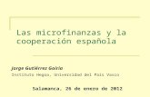 Las microfinanzas y la cooperación española