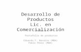 Desarrollo de Productos Lic. en Comercialización