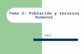 Tema 3: Población y recursos humanos
