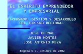 EL ESPÍRITU EMPRENDEDOR Y EMPRESARIAL DIPLOMADO: GESTIÓN Y DESARROLLO DEL TURISMO REGIONAL
