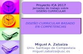 Proyecto ICA 2017 Jornadas de trabajo sobre  DISEÑO CURRICULAR