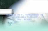 FARMACOS EN EL TRATAMIENTO DE ENFERMEDADES TIROIDEAS Dra. Aragón
