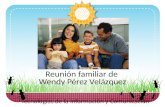 Reunión familiar de  Wendy Pérez Velázquez