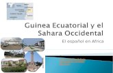 Guinea Ecuatorial y el Sahara Occidental