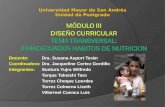 MÓDULO III  DISEñO  CURRICULAR TEMA TRANSVERSAL:  INHADECUADOS HABITOS DE NUTRICION