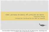 GBIF, portales de datos, IPT, artículos de datos,  Francisco Pando