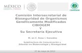 Comisión Intersecretarial de Bioseguridad de Organismos Genéticamente Modificados CIBIOGEM Y
