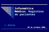 Informática Médica: Registros de pacientes