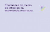Regímenes de metas de inflación: la experiencia mexicana