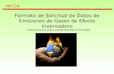 Formato de Solicitud de Datos de Emisiones de Gases de Efecto Invernadero