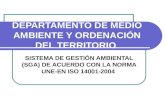 DEPARTAMENTO DE MEDIO AMBIENTE Y ORDENACIÓN DEL TERRITORIO