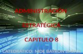 Administración  estratégica Capitulo 8 Catedrático:  Mde  Bayron Baena