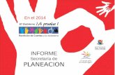 INFORME Secretaría de PLANEACION