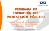 P ROGRAMA DE  F ORMACIÓN DEL  M INISTERIO  P ÚBLICO