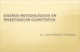 Diseños metodológicos en investigación cuantitativa