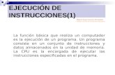 EJECUCIÓN DE INSTRUCCIONES(1)